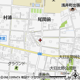 愛知県一宮市浅井町大日比野北流1950周辺の地図
