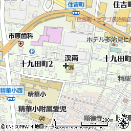 岐阜県多治見市十九田町周辺の地図