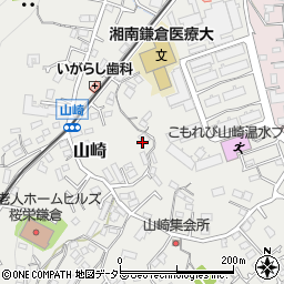 神奈川県鎌倉市山崎周辺の地図
