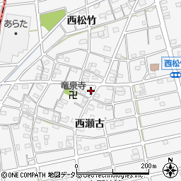 愛知県江南市松竹町西瀬古122周辺の地図