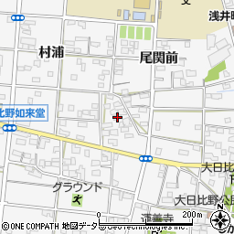愛知県一宮市浅井町大日比野南流1690周辺の地図