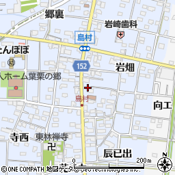 愛知県一宮市島村岩畑153周辺の地図