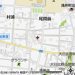 愛知県一宮市浅井町大日比野北流23周辺の地図