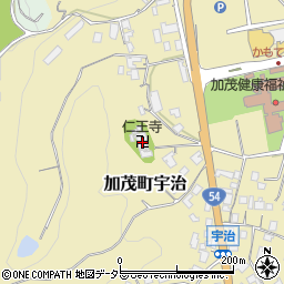 仁王寺周辺の地図