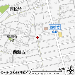 愛知県江南市松竹町西瀬古261周辺の地図