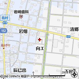 愛知県一宮市浅井町大日比野向エ13周辺の地図