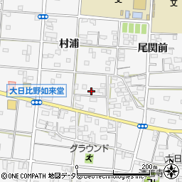 愛知県一宮市浅井町大日比野如来堂20周辺の地図