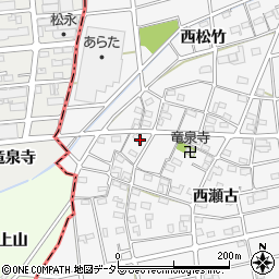 愛知県江南市松竹町西瀬古58周辺の地図