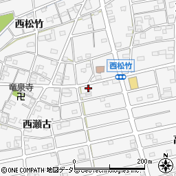 愛知県江南市松竹町西瀬古248周辺の地図