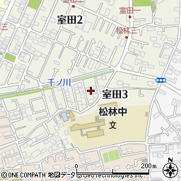 神奈川県茅ヶ崎市室田3丁目9周辺の地図
