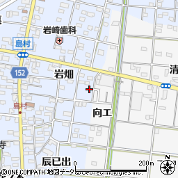 愛知県一宮市島村岩畑133周辺の地図