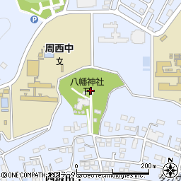 坂田八幡神社周辺の地図