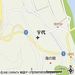 鳥取県西伯郡伯耆町宇代385周辺の地図