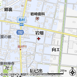 愛知県一宮市島村岩畑117周辺の地図