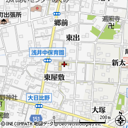 一宮市立　浅井中保育園周辺の地図
