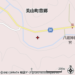 京都府南丹市美山町豊郷（湯口新田）周辺の地図