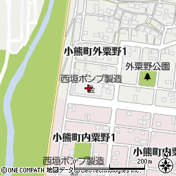 西垣ポンプ製造羽島第１工場周辺の地図