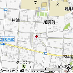 愛知県一宮市浅井町大日比野南流1685周辺の地図