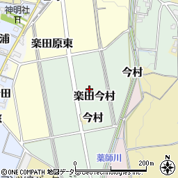 愛知県犬山市楽田今村周辺の地図