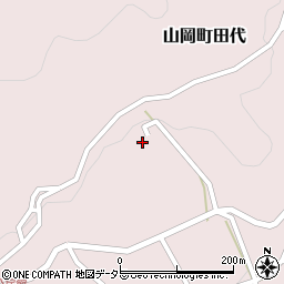 岐阜県恵那市山岡町田代645周辺の地図