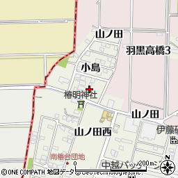 愛知県犬山市羽黒新田小島4周辺の地図