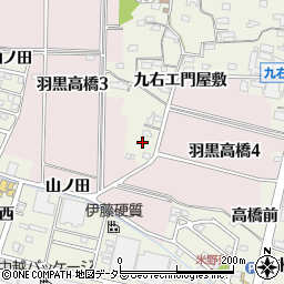愛知県犬山市羽黒高橋郷197周辺の地図