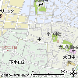 愛知県丹羽郡大口町城屋敷1丁目69周辺の地図