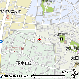 愛知県丹羽郡大口町城屋敷1丁目61周辺の地図