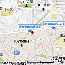 藤沢辻堂新町郵便局周辺の地図