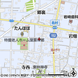 愛知県一宮市島村六反田167周辺の地図