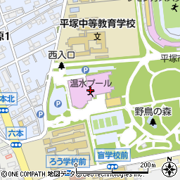 平塚市総合公園　平塚球場‐バッティングパレス相石スタジアムひらつか周辺の地図