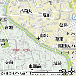 愛知県一宮市木曽川町内割田古川筋760-1周辺の地図