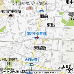 浅井保育園西周辺の地図