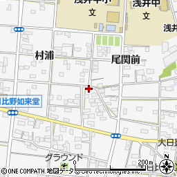 愛知県一宮市浅井町大日比野南流1676周辺の地図