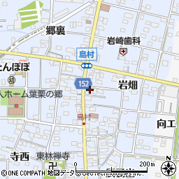 愛知県一宮市島村岩畑123周辺の地図