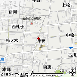 愛知県一宮市浅井町小日比野周辺の地図