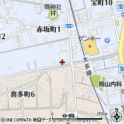 岐阜県多治見市赤坂町1丁目118周辺の地図