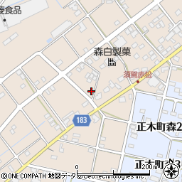 岐阜県羽島市正木町須賀赤松261周辺の地図