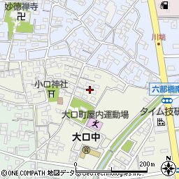 愛知県丹羽郡大口町城屋敷1丁目275周辺の地図