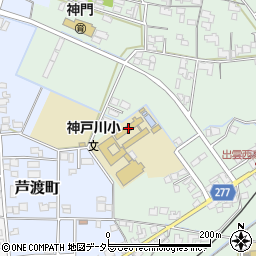 出雲市立神戸川小学校周辺の地図