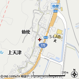 京都府福知山市上天津周辺の地図