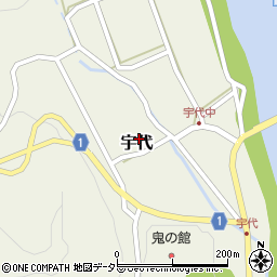 鳥取県西伯郡伯耆町宇代375周辺の地図