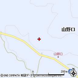 京都府福知山市山野口銀山周辺の地図