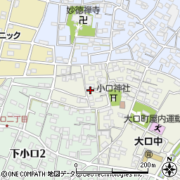 愛知県丹羽郡大口町城屋敷1丁目96周辺の地図