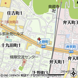 ミニストップ多治見上野町店周辺の地図