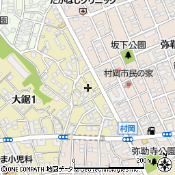 神奈川県藤沢市大鋸1丁目16周辺の地図