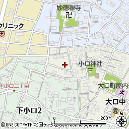 愛知県丹羽郡大口町城屋敷1丁目41周辺の地図