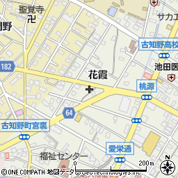愛知県江南市古知野町花霞125-1周辺の地図