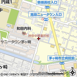 神奈中営業所前周辺の地図