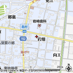 愛知県一宮市島村岩畑80周辺の地図